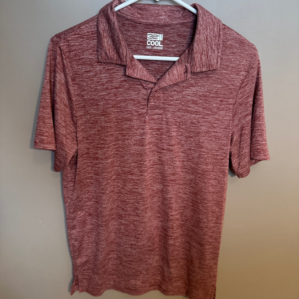 32 Degrees Maroon Polo Shirt